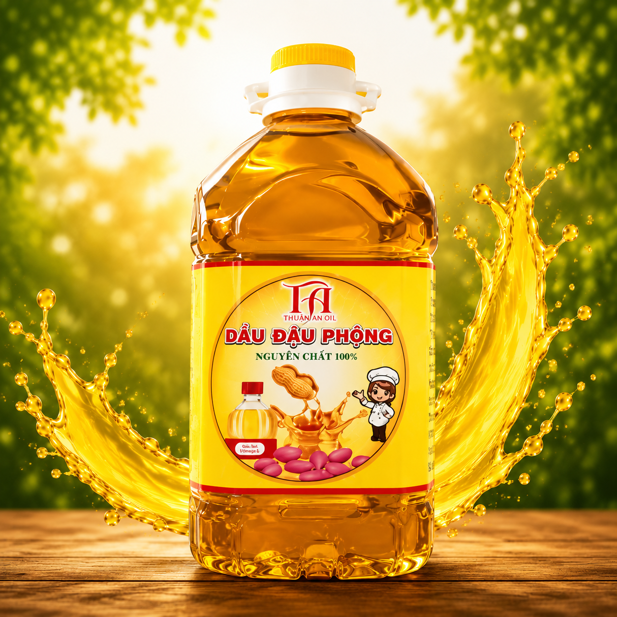 Dầu Đậu Phộng Thuận An Oil 5 Lít